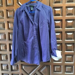 Lane Bryant long sleeve purple shirt